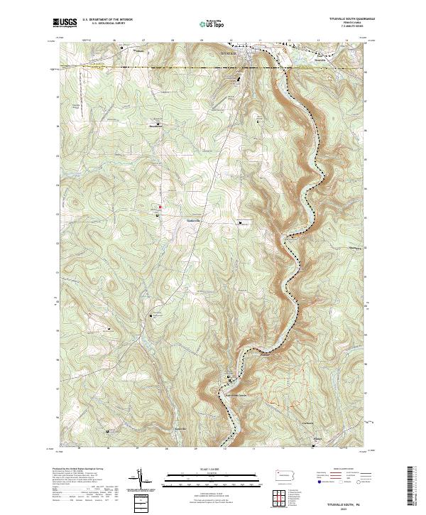 Titusville South topographic map thumbnail