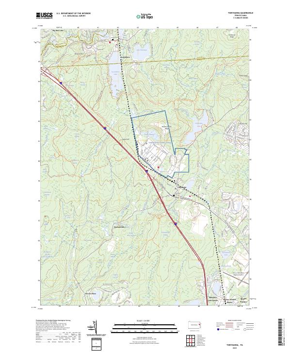 Tobyhanna topographic map thumbnail