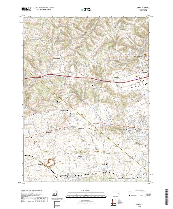 Topton topographic map thumbnail