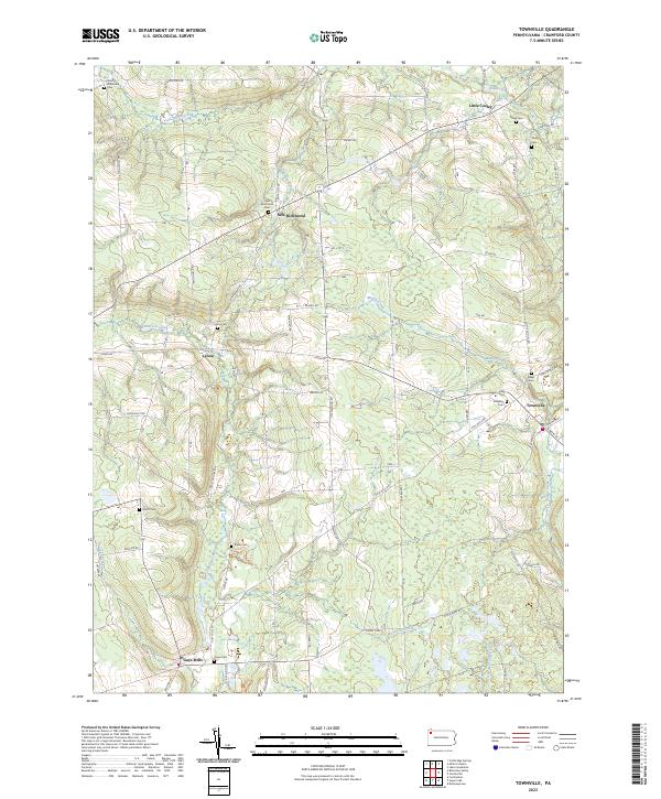 Townville topographic map thumbnail