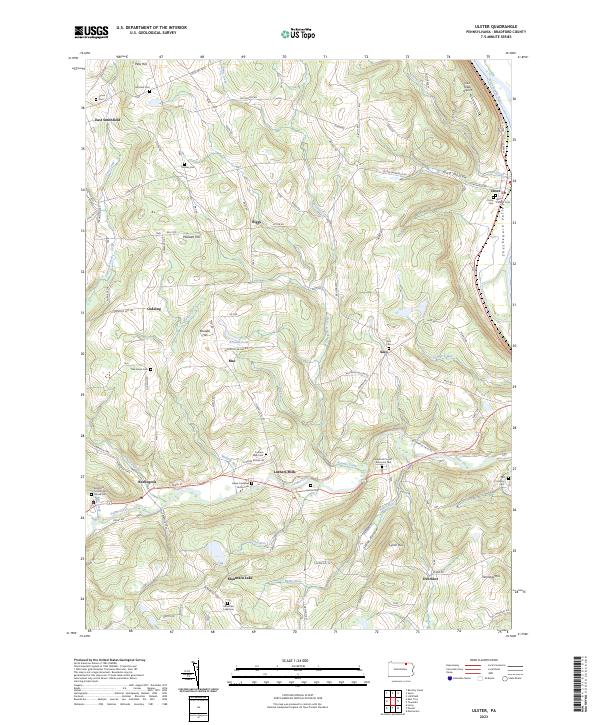 Ulster topographic map thumbnail