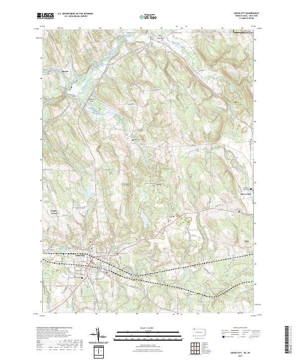 Union City topographic map thumbnail