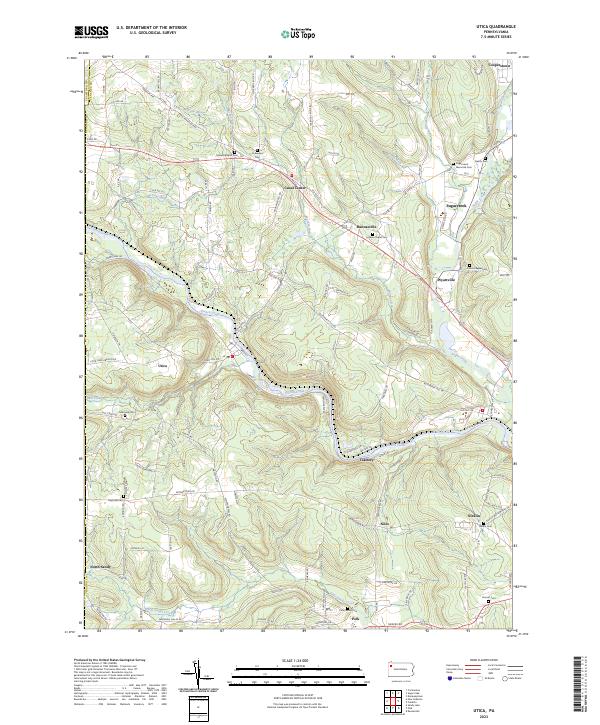 Utica topographic map thumbnail