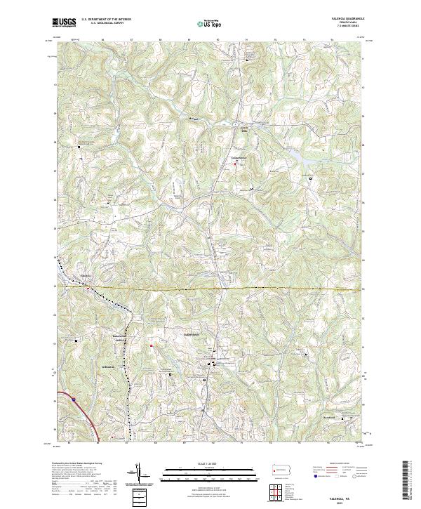 Valencia topographic map thumbnail