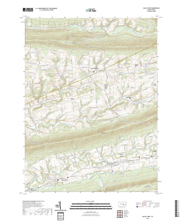 Valley View topographic map thumbnail