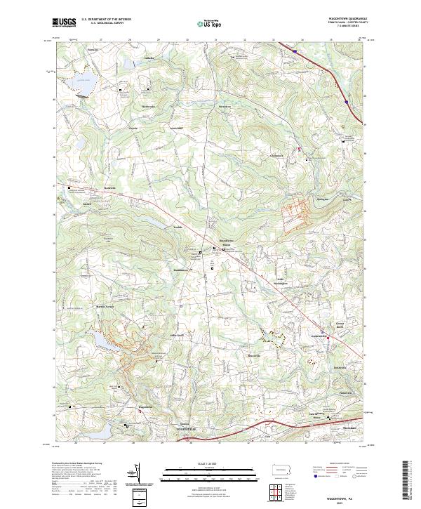 Wagontown topographic map thumbnail