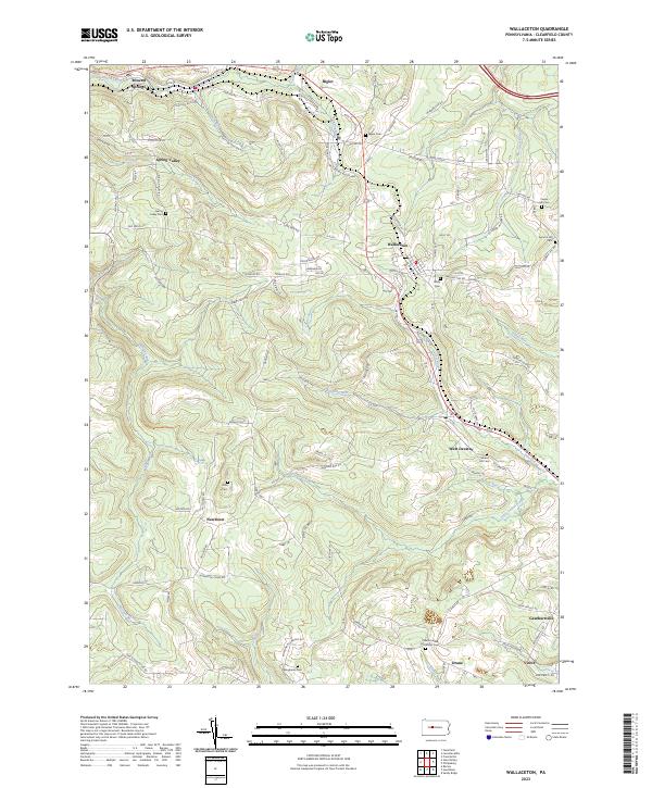 Wallaceton topographic map thumbnail