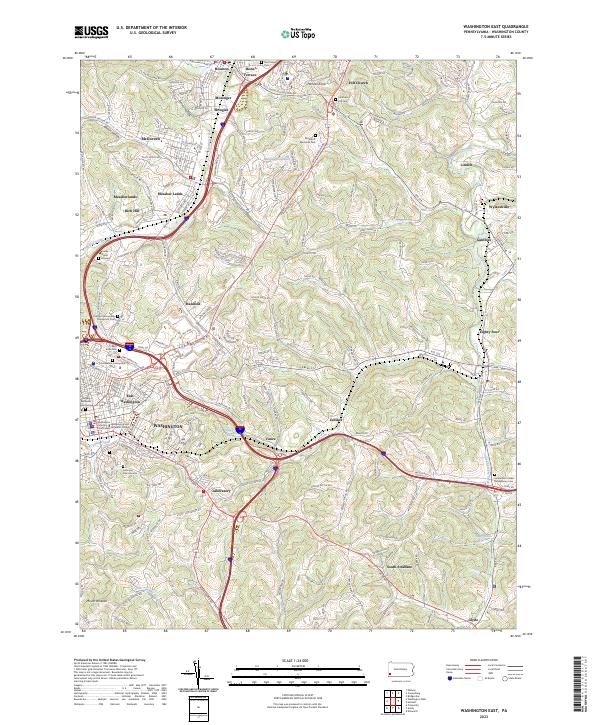 Washington East topographic map thumbnail