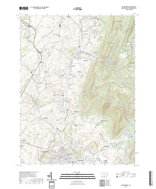Waynesboro topographic map thumbnail