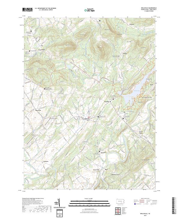 Wellsville topographic map thumbnail