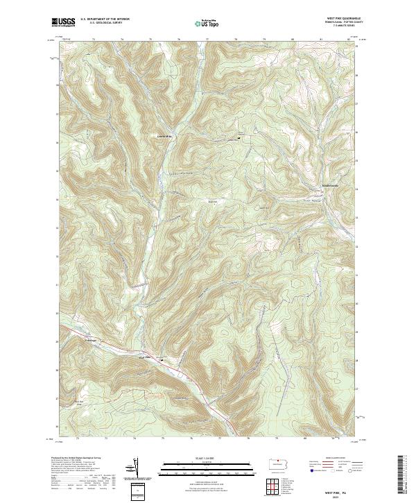 West Pike topographic map thumbnail