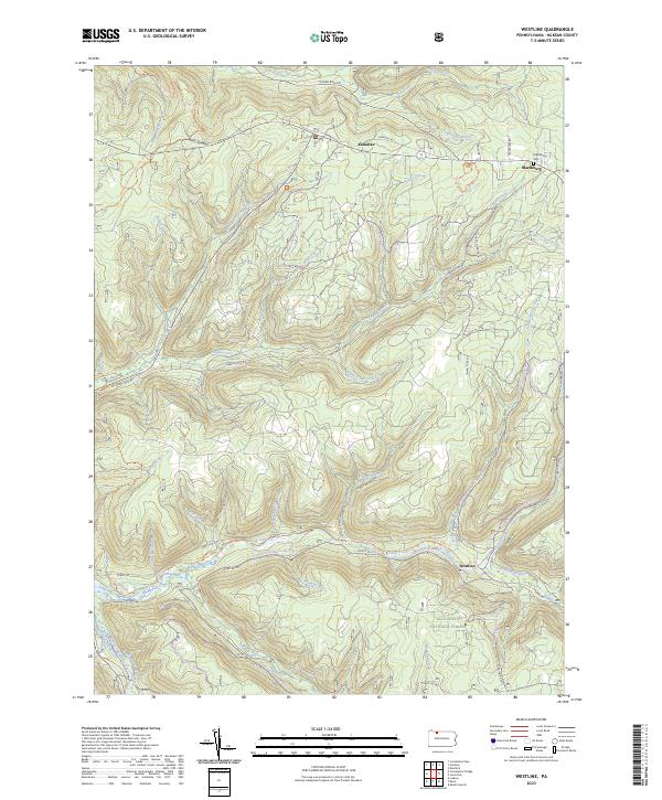 Westline topographic map thumbnail