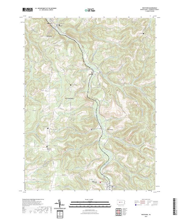 Westover topographic map thumbnail
