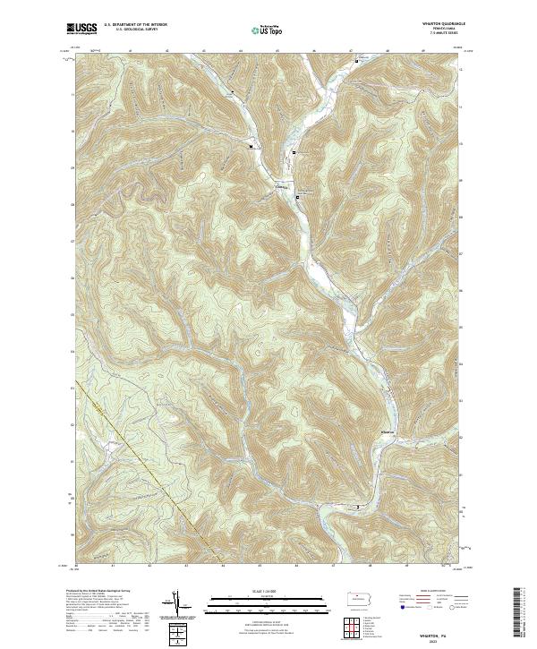 Wharton topographic map thumbnail