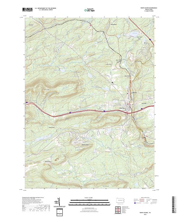 White Haven topographic map thumbnail