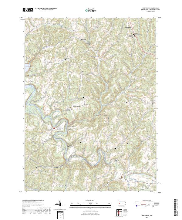 Whitesburg topographic map thumbnail