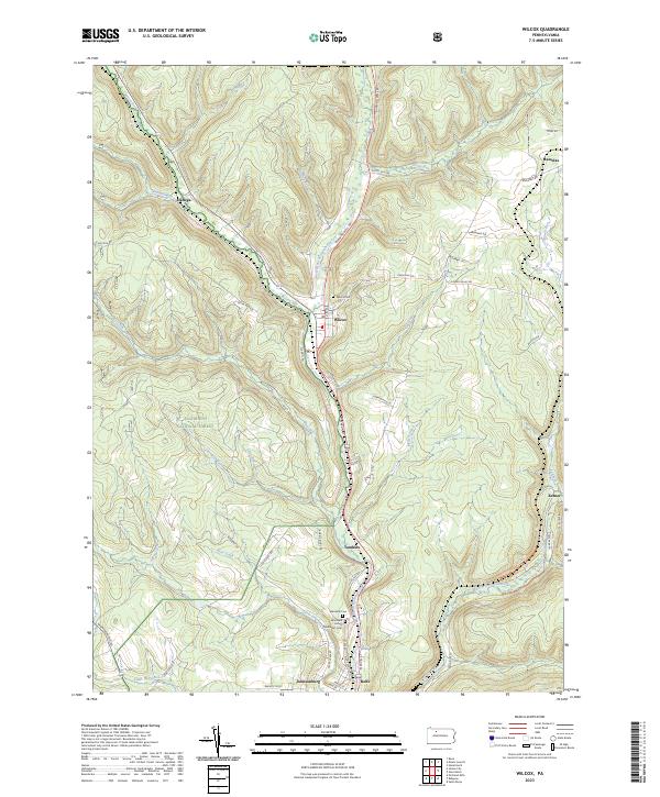 Wilcox topographic map thumbnail
