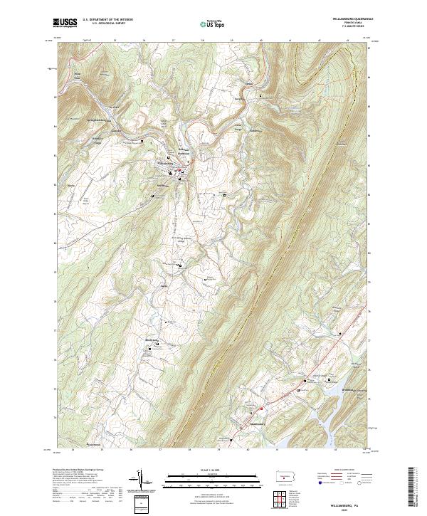 Williamsburg topographic map thumbnail