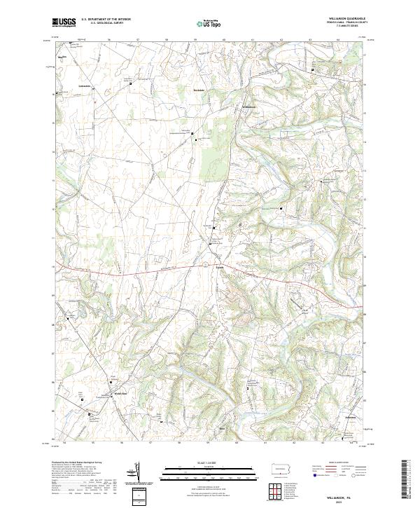 Williamson topographic map thumbnail