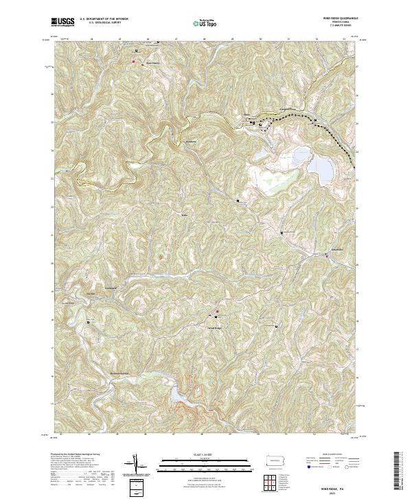 Wind Ridge topographic map thumbnail