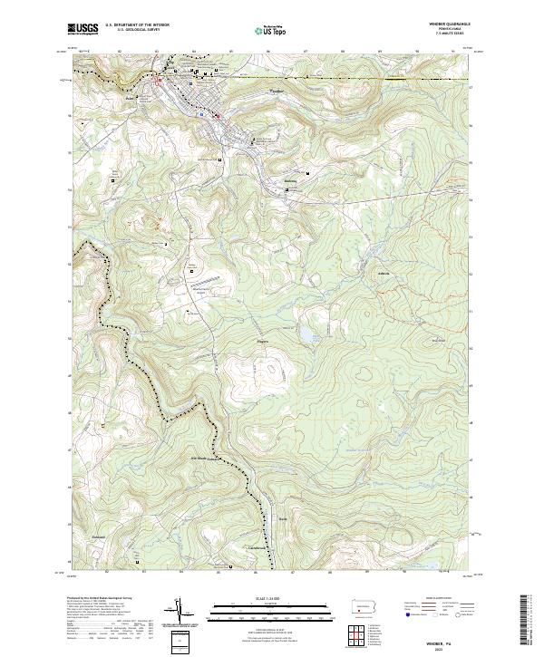 Windber topographic map thumbnail