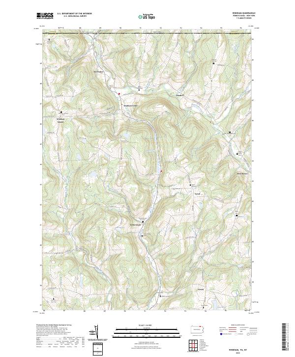 Windham topographic map thumbnail