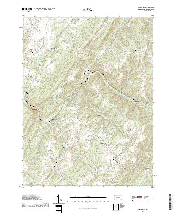 Wittenberg topographic map thumbnail