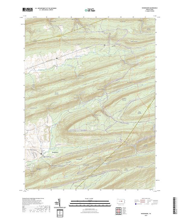 Woodward topographic map thumbnail