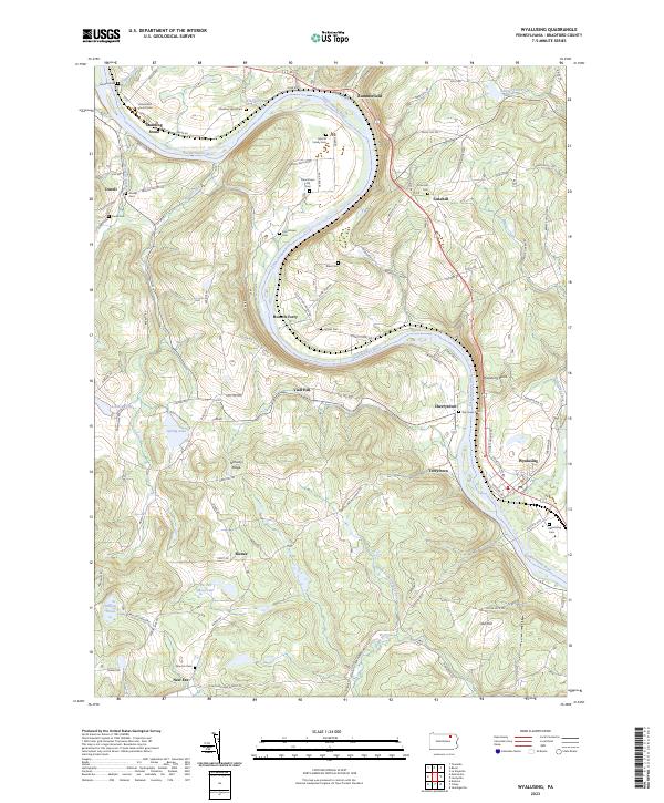 Wyalusing topographic map thumbnail