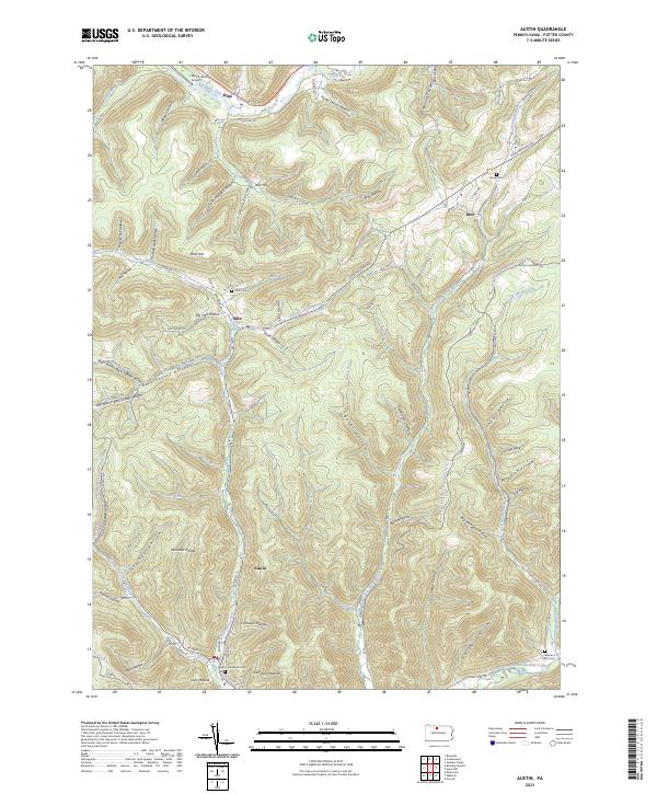 Austin topographic map thumbnail