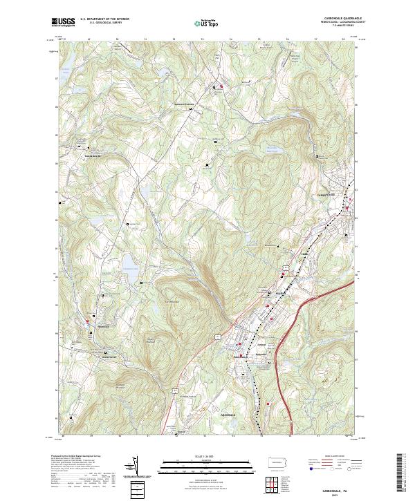 Carbondale topographic map thumbnail