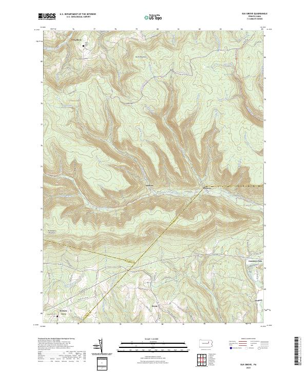 Elk Grove topographic map thumbnail