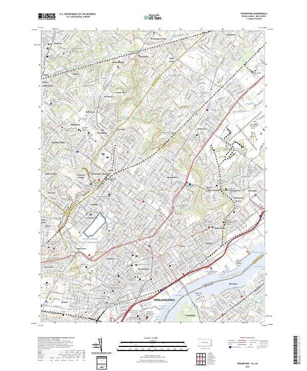 Frankford topographic map thumbnail