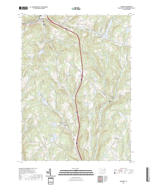 Harford topographic map thumbnail