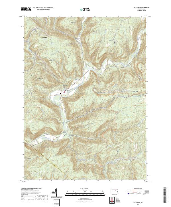 Hillsgrove topographic map thumbnail