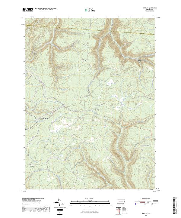 Huntley topographic map thumbnail