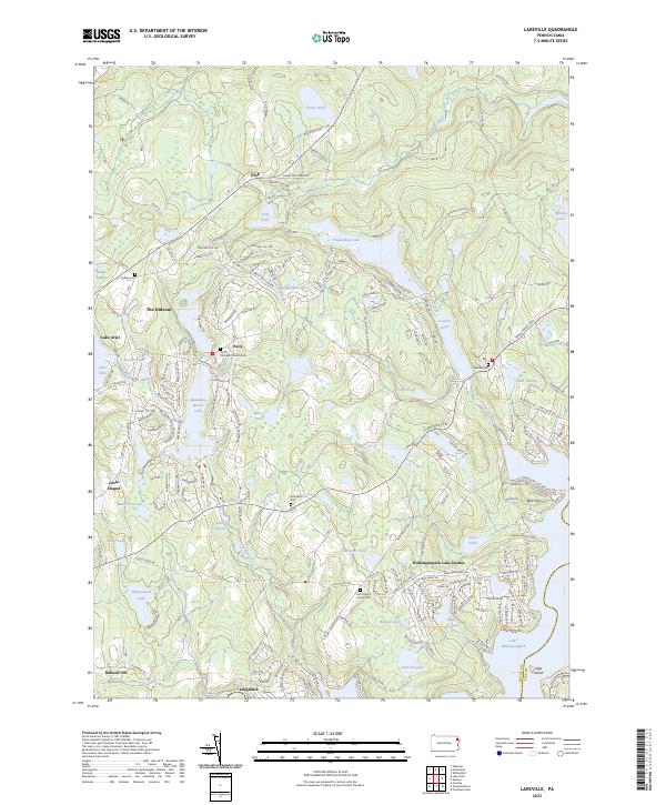Lakeville topographic map thumbnail