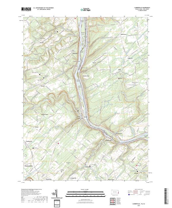 Lumberville topographic map thumbnail