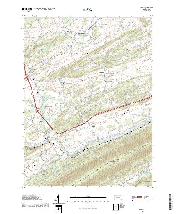 Mexico topographic map thumbnail