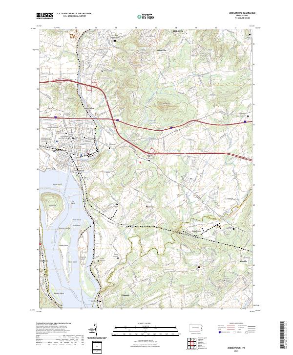 Middletown topographic map thumbnail