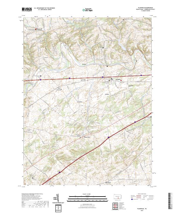 Plainfield topographic map thumbnail