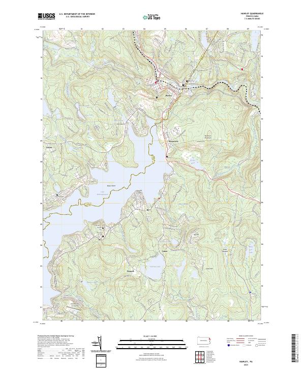 Hawley topographic map thumbnail