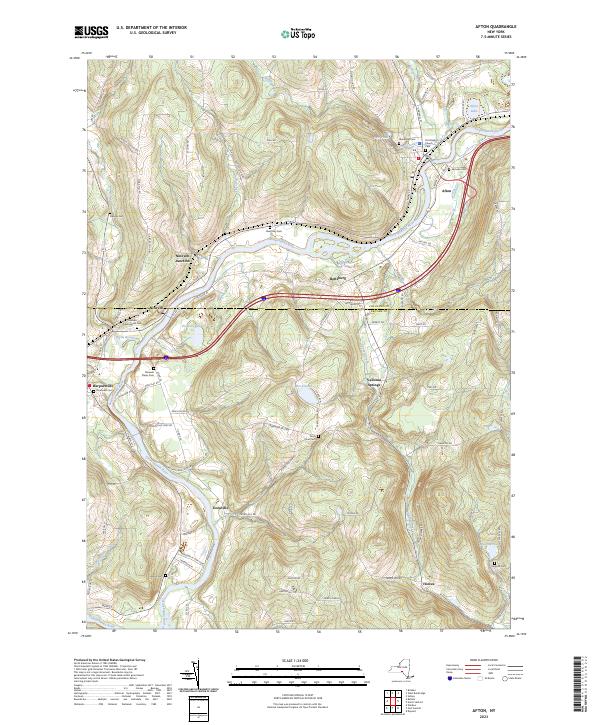 Afton topographic map thumbnail