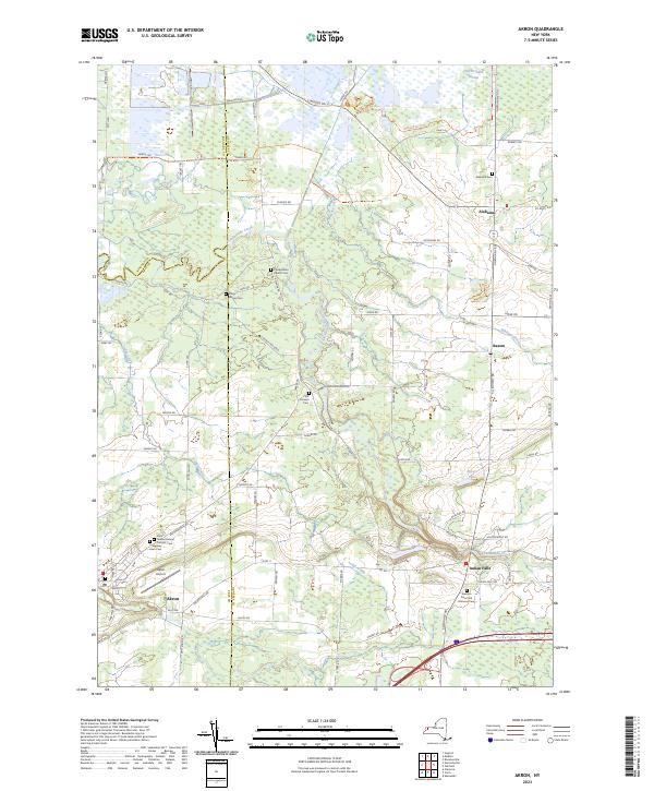 Akron topographic map thumbnail