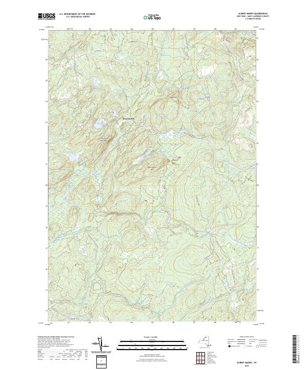 Albert Marsh topographic map thumbnail