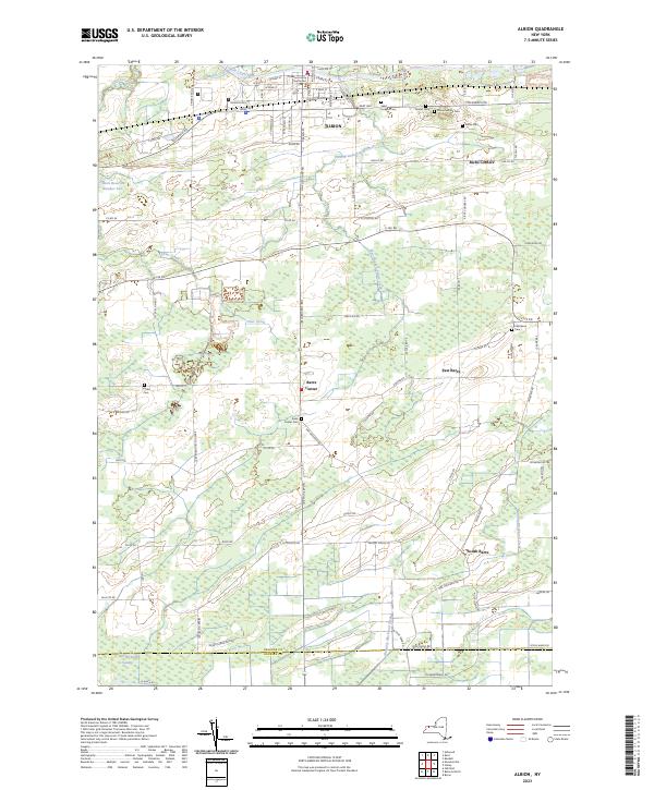 Albion topographic map thumbnail