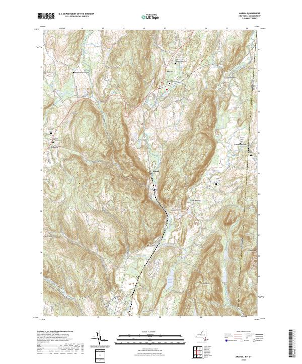 Amenia topographic map thumbnail