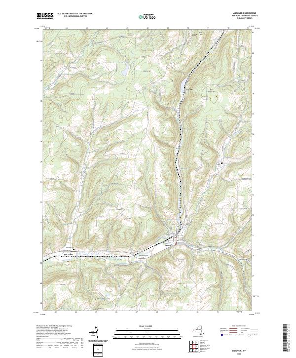 Andover topographic map thumbnail