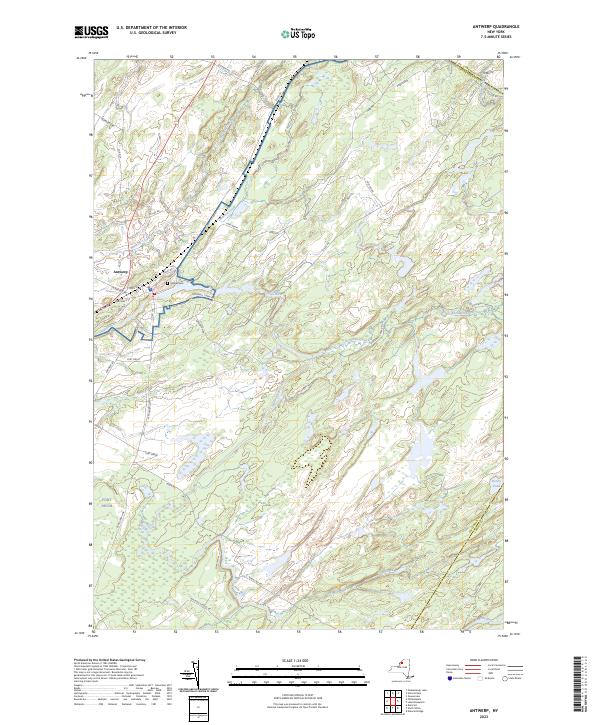 Antwerp topographic map thumbnail