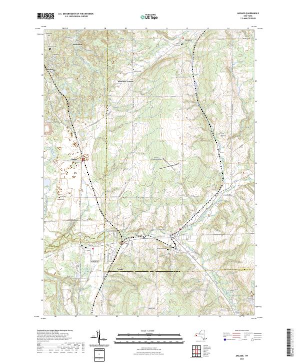 Arcade topographic map thumbnail